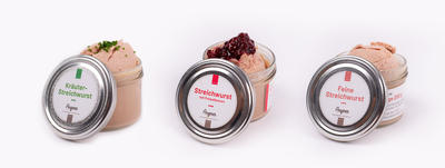 Verschiedene Streichwurstsorten von Angerer in Prambachkirchen